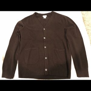 Club Monaco Brown Cashmere Cardigan Sweater